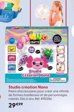 La Grande Récré Studio création nano offre
