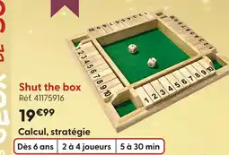 La Grande Récré Shut the box offre