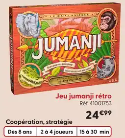 La Grande Récré Jeu jumanji rétro offre