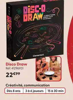 La Grande Récré Clementoni disco draw offre