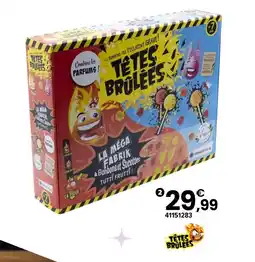 JouéClub Têtes brulées la méga fabrik à bonbons et sucettes tutti frutti offre