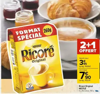 Carrefour Nestlé ricoré original offre