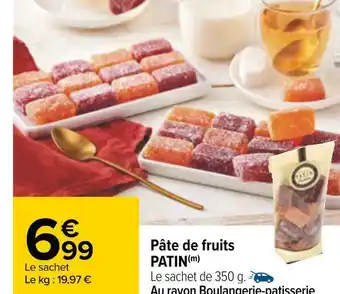 Carrefour Pâte de fruits patin offre