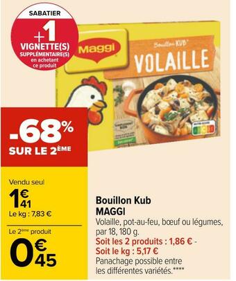 Carrefour Maggi bouillon kub offre
