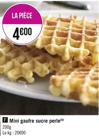 Géant Casino Mini gaufre sucre perle offre