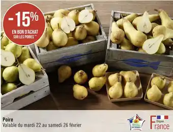Bon plan sur les poires