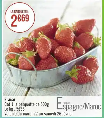 Géant Casino Fraise offre
