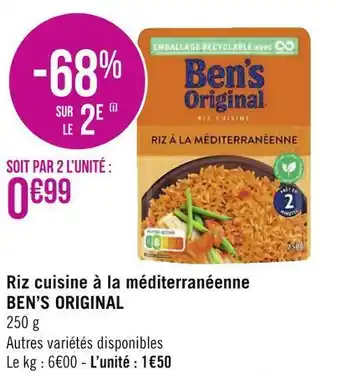 Ben’s original riz cuisine à la méditerranéenne