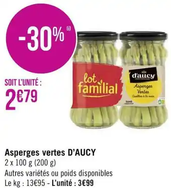 D'aucy asperges vertes