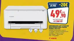 Bureau Vallée Canon Imprimante jet d'encre multifonction Pixma TS4150i offre