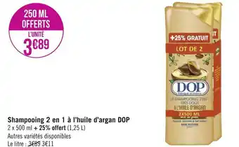 Dop shampooing 2 en 1 à l’huile d’argan