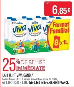 Match CANDIA LAIT U.H.T VIVA offre