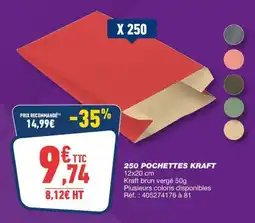 Bureau Vallée POCHETTES KRAFT offre