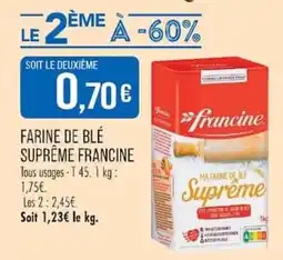 Match Francine Farine de blé suprême offre