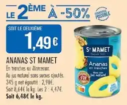 Match ST MAMET Ananas offre