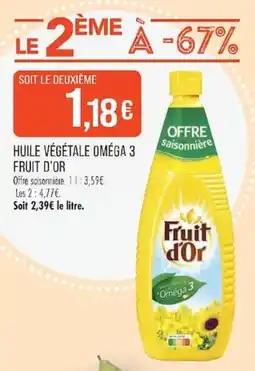 Match Fruit d'Or Huile végétale Oméga 3 offre