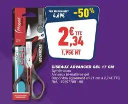 Bureau Vallée Maped Ciseaux Advanced Gel offre