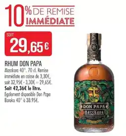 Match DON PAPA RHUM offre