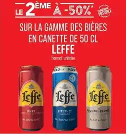 Match Leffe bières en canette offre