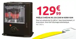Mr Bricolage Kero-sun poêle à mèche rs 220 2200 w offre