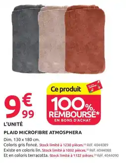 Mr Bricolage ATMOSPHERA Plaid microfibre offre