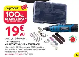 Mr Bricolage Scheppach Mini perceuse multifonctions 12 V offre