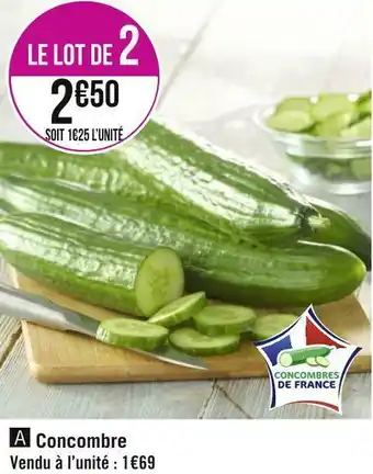 Géant Casino Concombre offre