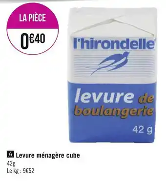 Géant Casino Levure ménagère cube offre