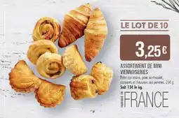 Match ASSORTIMENT DE MINI VIENNOISERIES offre