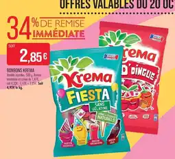 Match Krema Bonbons offre