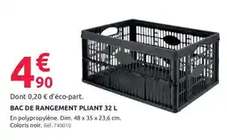Mr Bricolage BAC DE RANGEMENT PLIANT offre