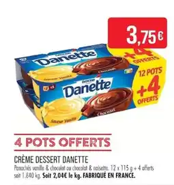 Match Danette Crème dessert offre