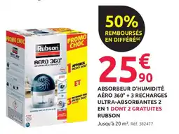 Mr Bricolage Rubson absorbeur d'humidité aéro 360° offre