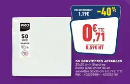 Bureau Vallée PRO nappe SERVIETTES offre