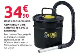 Mr Bricolage Fartools aspirateur vide cendres 800 W offre