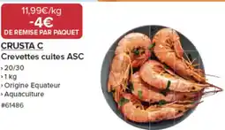 Costco CRUSTA C Crevettes cuites ASC offre