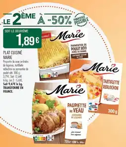 Match Marie Paupiette de veau jardinière offre