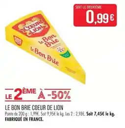 Match Coeur de Lion Le Bon Brie offre
