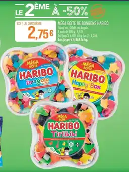 Match HARIBO Méga boîte de bonbons offre