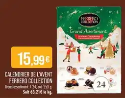 Match FERRERO COLLECTION Calendrier de l'Avent offre