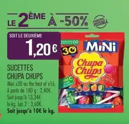 Match Chupa Chups Sucettes offre