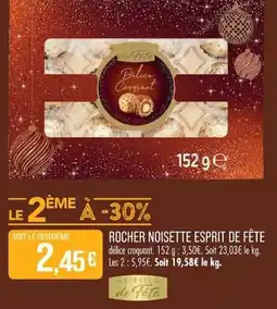 Match ROCHER NOISETTE ESPRIT DE FÊTE offre