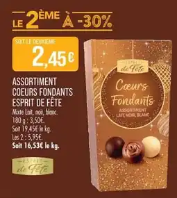 Match ESPRIT de Fête Cœurs Fondants offre