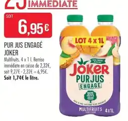 Match Joker Pur jus engagé offre