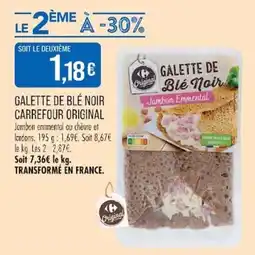 Match Carrefour Original Galette de Blé Noir offre