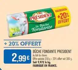 Match PRÉSIDENT BÛCHE FONDANTE offre