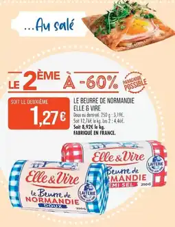 Match Elle & Vire Beurre de Normandie offre