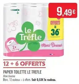 Match Le Trèfle Papier Toilette offre
