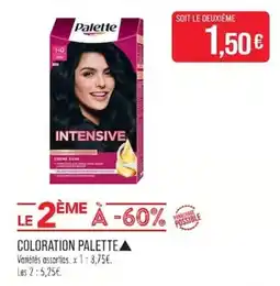 Match Palette Coloration Palette offre
