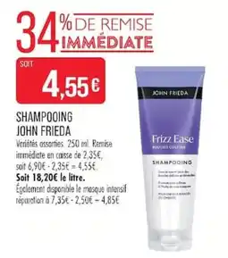 Match JOHN FRIEDA Shampooing offre